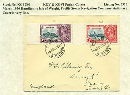 KGV & KGVI Parish Covers Hamilton March 19, 1936