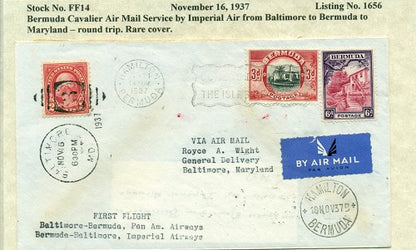 Nov 16  1937 Balt to Bda and back