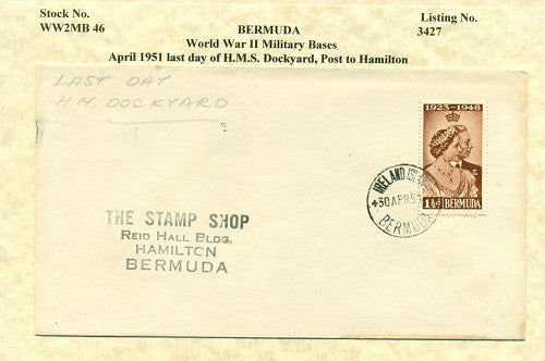 Cover from Bermuda HMS DOCKYARD