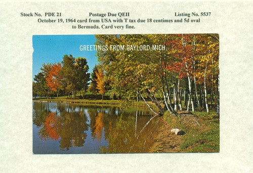 Postage Due QEII PDQ21