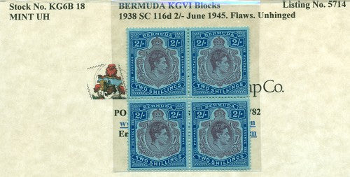 Block of KGVI KG6B 18
