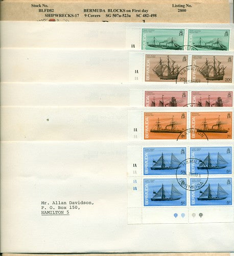 1986 Shipwrecks (9 covers)