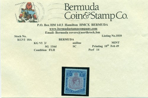 2/-  Tenth printing February 1949 -KGVI10a