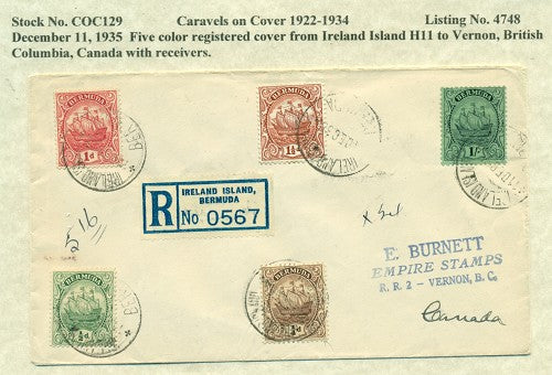 Caravels on Cover 1910-22, 129