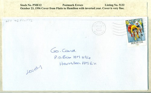 Postmark Error October 23, 1996