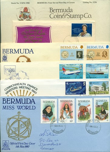 Year set 1980 on FDC