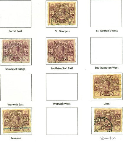 KGV & KGVI Cancels 1921 Tercentenary KGX 04A