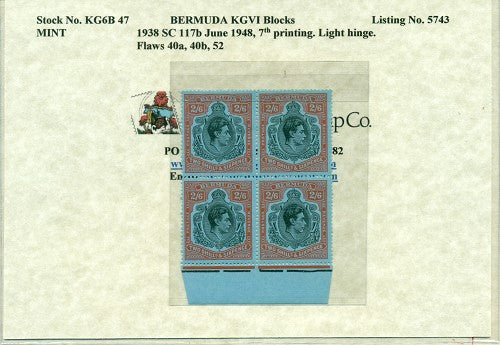 Block of KGVI KG6B 47
