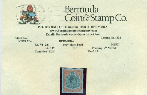 2/6 Ninth printing November 1951 -KGVI22a