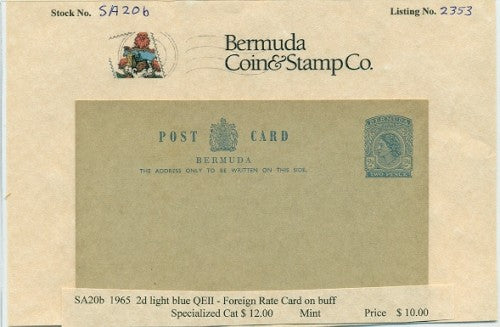 1965 QE2 2d Foreign Rate card