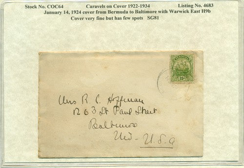 Caravels on Cover 1910-22, 64