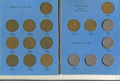 1930-1950 KGV copper pennies