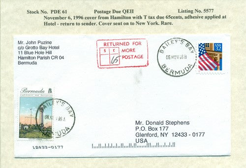 Postage Due QEII PDQ 61