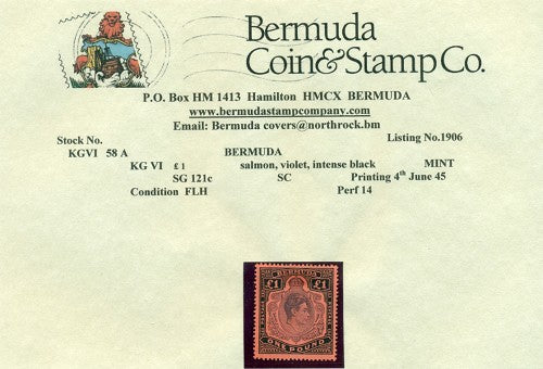 L1 Fourth printing June 1945 -KGVI 58a