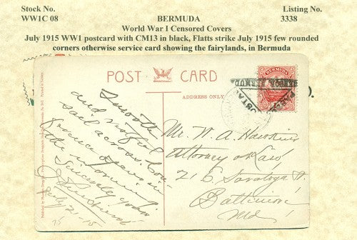 July 1915 postcard Flatt's strike