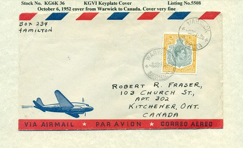 KGV & KGVI Keyplate Covers KG6K 36
