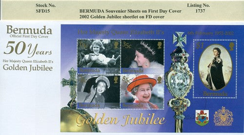 Souvenier sheet - 2002 Golden Jubilee