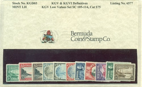 KGV Low Values Set. Mint, LH KGD 03