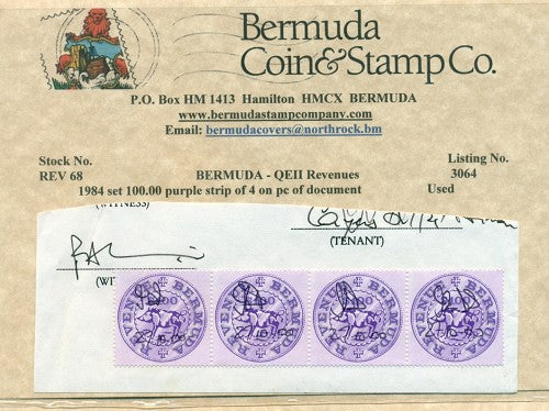 $100.00 on piece - 4 copies