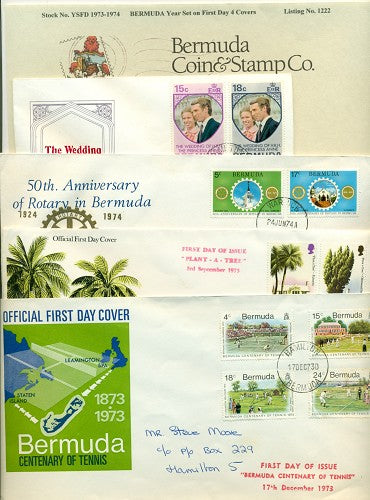 Year set 1973 74 on FDC
