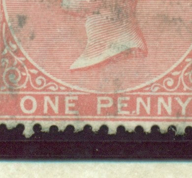 Queen Victoria Flaws Dot between 'e' and 'n' SG-22 QVF 21