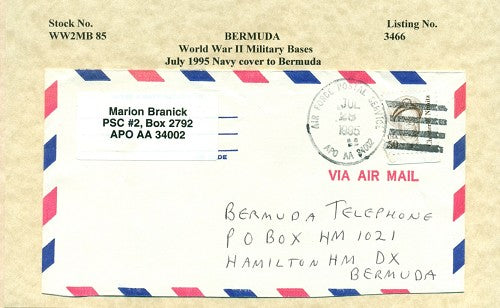 Cover from Bermuda  NAVY AIR