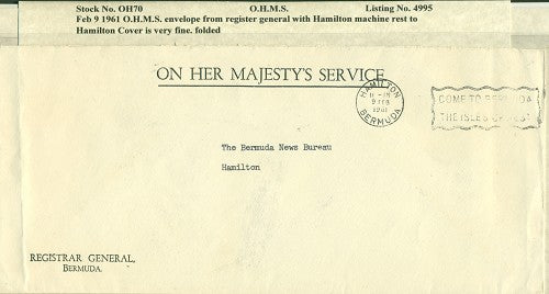 OHMS Registrar general 1961