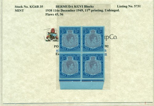 Block of KGVI KG6B 35