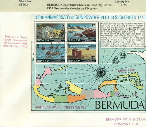 Souvenier sheet - Gun powder