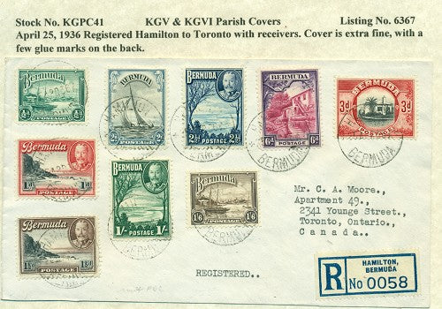 KGV & KGVI Parish Covers Hamilton April 25, 1936 KGPC 41