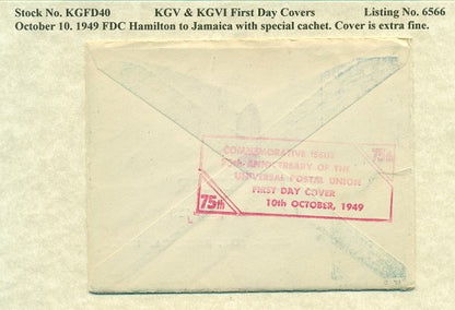 FDC 10/10/1949 KG6C 40