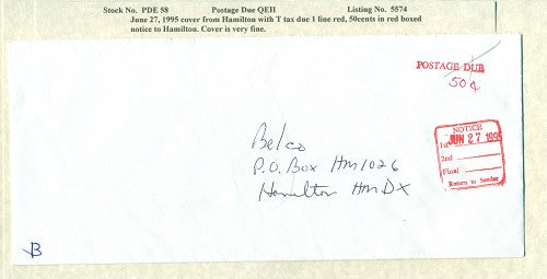 Postage Due QEII PDQ 58