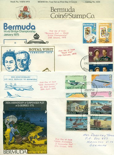 Year set 1975 on FDC