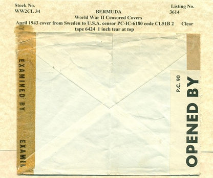 Censor Label PC90-6180 SWEDEN