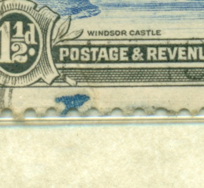 KGV & KGVI Flaws, Imprint on lower frame line A -KGF34