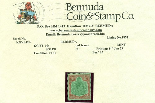 10/-  Eighth printing January 1953 -KGVI 42a