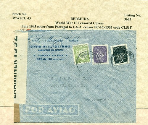 Censor Label PC90-1332 PORTUGAL