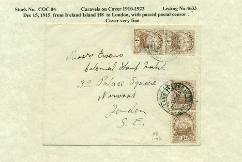 Caravels on Cover 1910-22, 04
