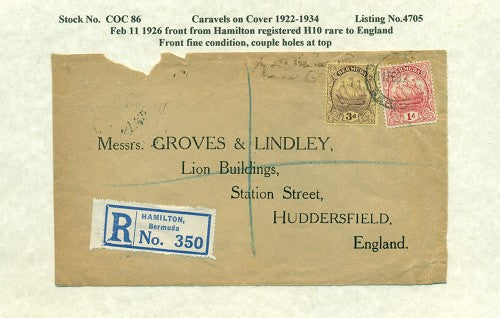 Caravels on Cover 1910-22, 86