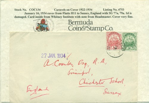 Caravels on Cover 1910-22, 134