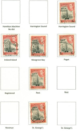 KGV & KGVI Cancels 1940s-1950s KGVI Commemoratives KGX 12