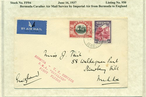 Bda to England June 16, 1937