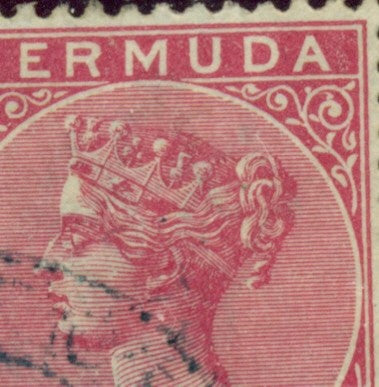 Queen Victoria Flaws Dash in eye SG-24a QVF 71
