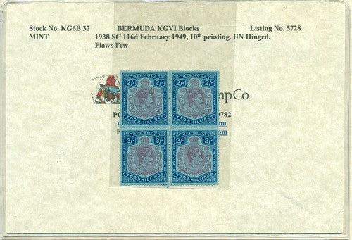 Block of KGVI KG6B 32