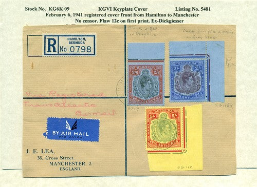 KGV & KGVI Keyplate Covers KG6K 09