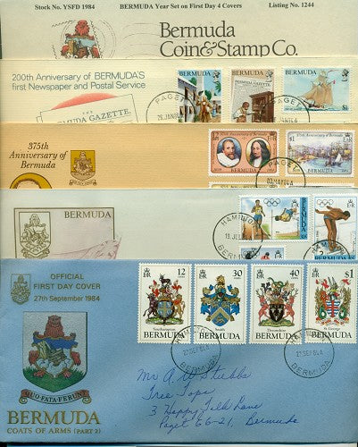 Year set 1984 on FDC