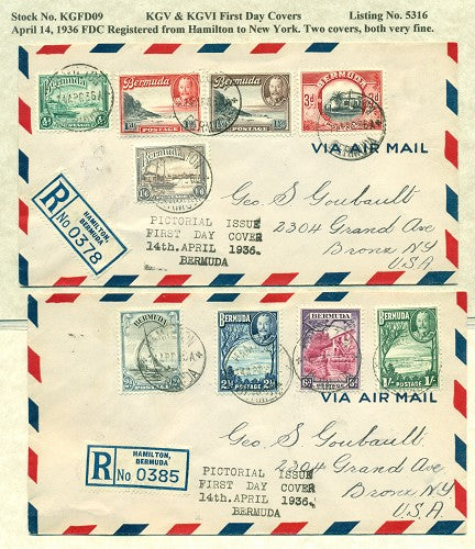 KGVI Blocks on Cover -09