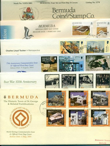 Year Set 2001 on FDC