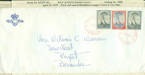 KGV & KGVI Parish cancles perot, 1979 KGPC 194