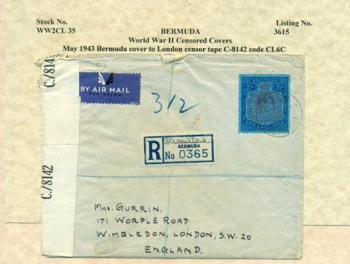 Censor Label PC90-C8142 ENGLAND REGISTERED